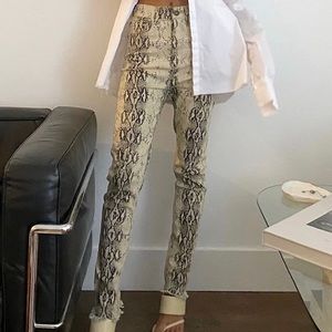 NWOT Lioness Snakeskin Pants